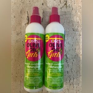 ORS Olive Oil Girls Leave-In Conditioning Detangler, 8.5 Ounce 2 Pack